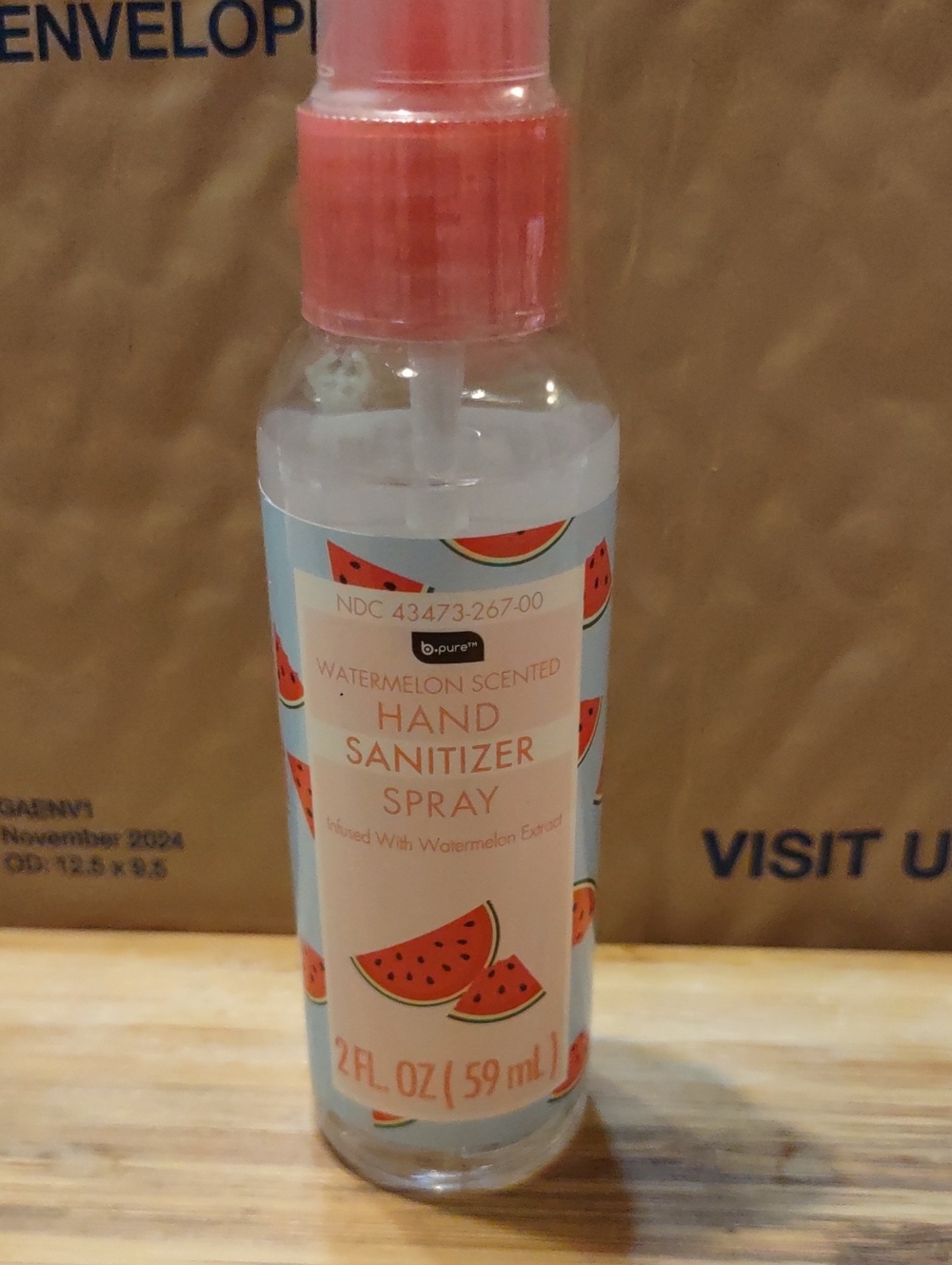 3 For $12.00 Watermelon Scented Hand Sanitizer Spray